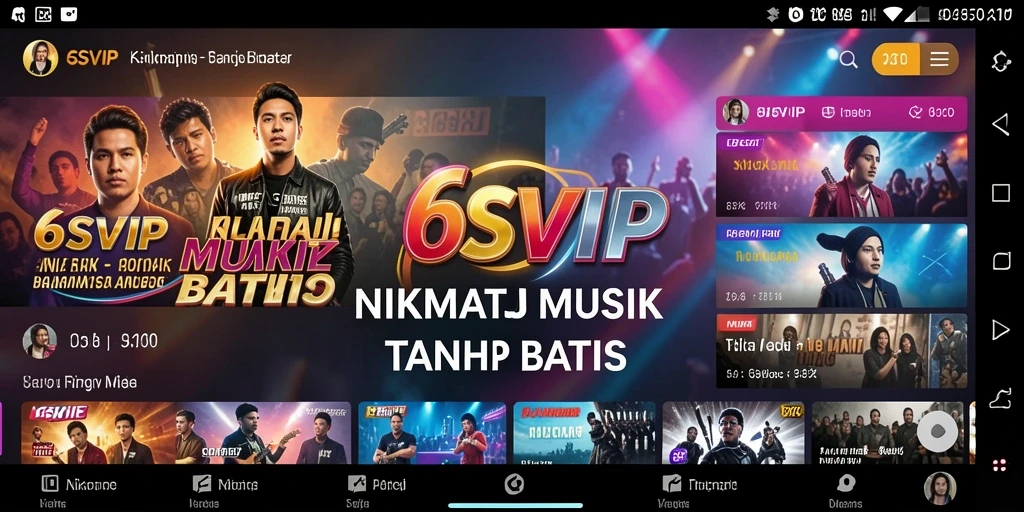 Tampilan menarik dari gameplay musik di 6SVIP.