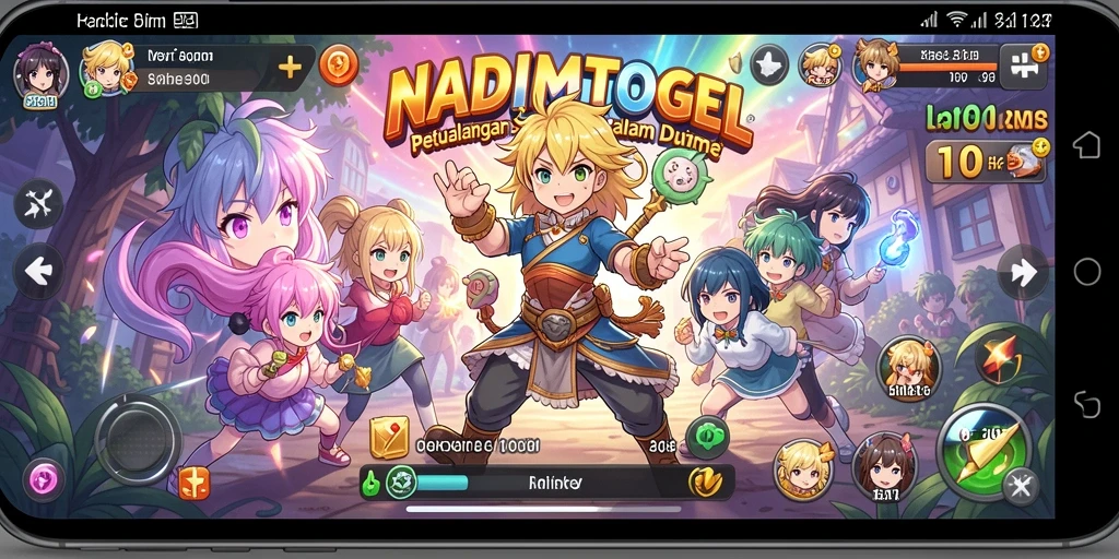 Tampilan menarik dari gameplay NADIMTOGEL di dunia anime.