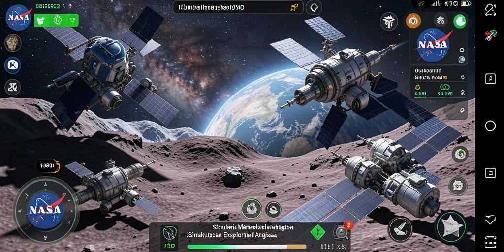 Tampilan permainan NASA4D dengan eksplorasi luar angkasa yang memukau.