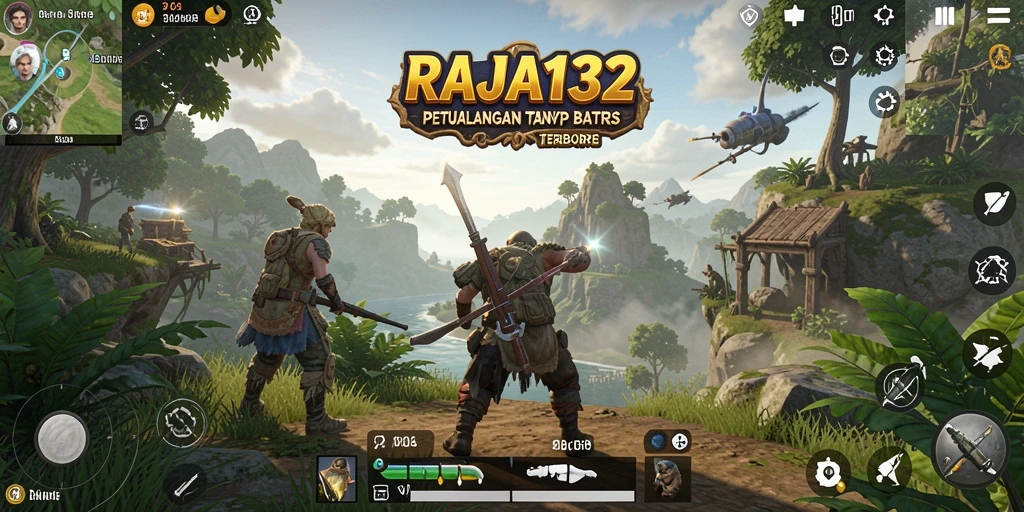 Gameplay RAJA132 yang menakjubkan dalam dunia terbuka.