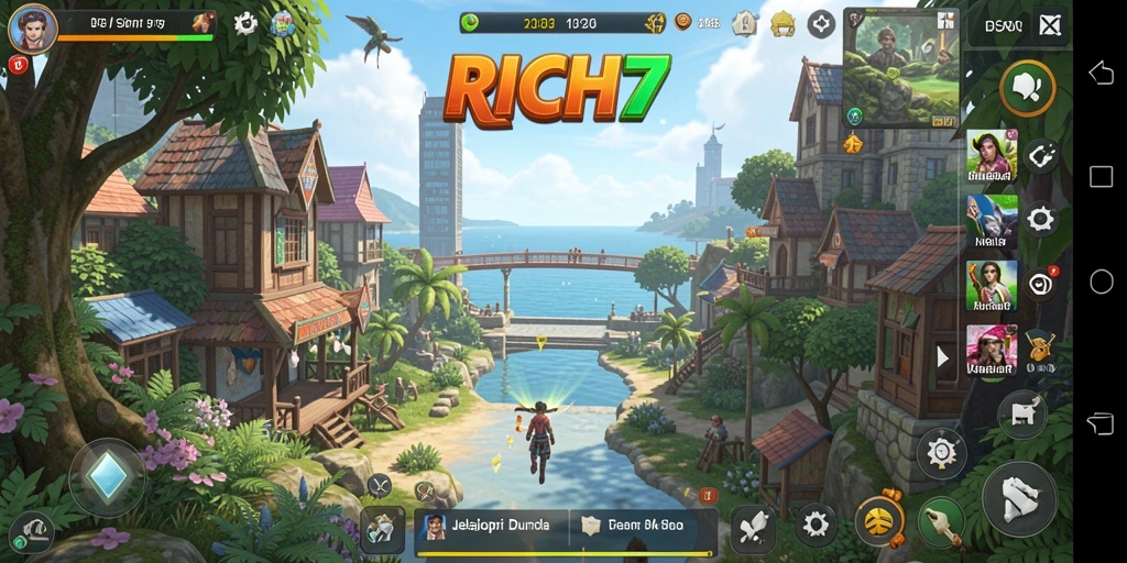 Tangkapan layar utama RICH7 menampilkan gameplay yang menarik dan penuh tantangan.