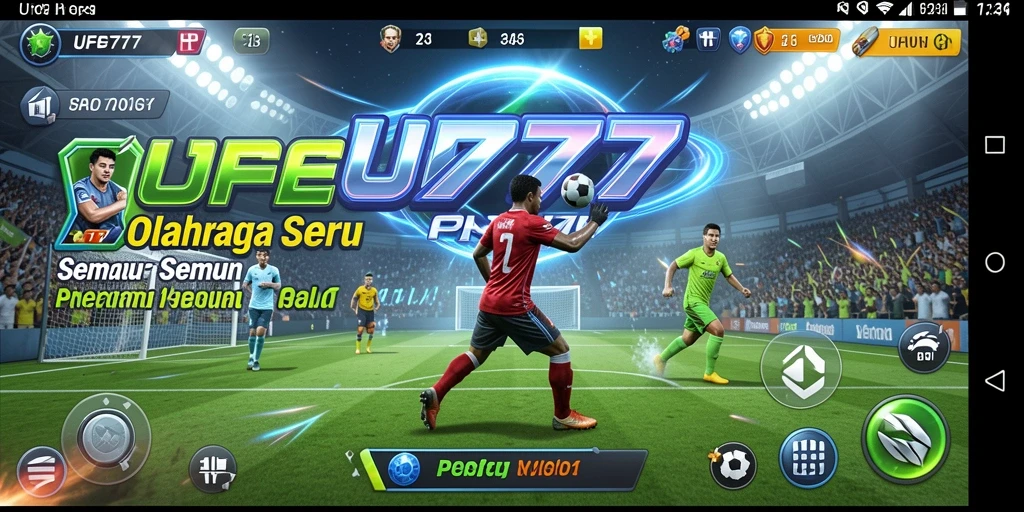 Screenshot gameplay UFO777 yang menampilkan aksi olahraga seru.