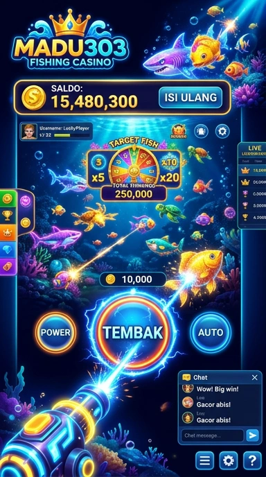 Tampilan antarmuka Madu303 yang sederhana dan menarik.