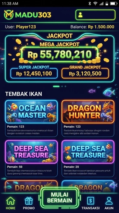 Katalog lengkap aplikasi yang tersedia di Madu303.